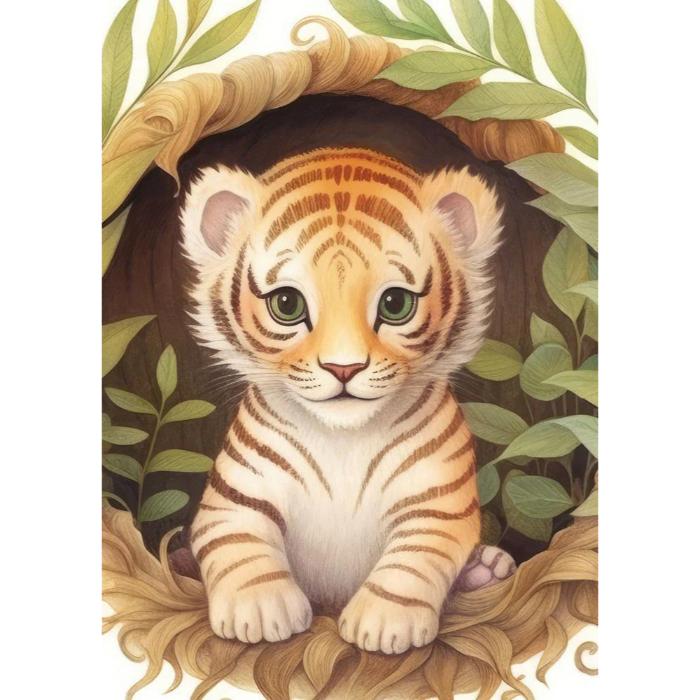 1000pc Cute Tiger Jigsaw Puzzle