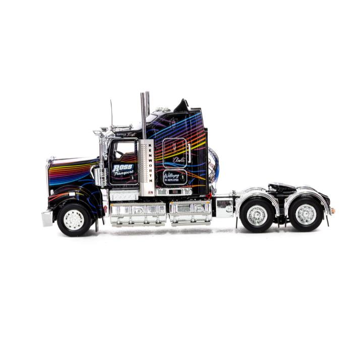 1/50 Kenworth T909 Ross Transport Black Truck