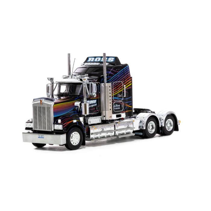 1/50 Kenworth T909 Ross Transport Black Truck