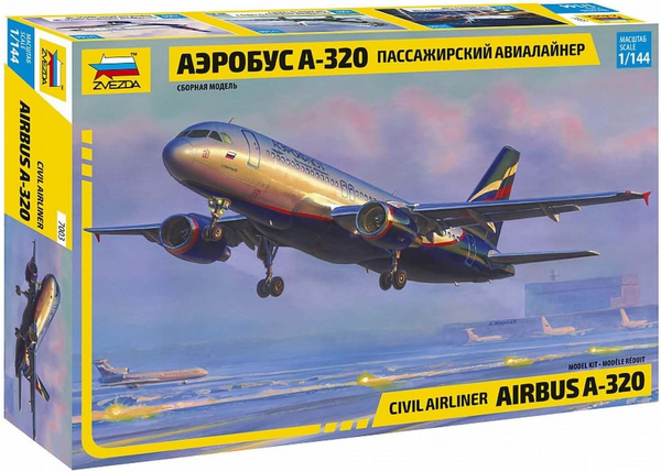 1/144 Civil Airliner  Airbus A320  Plastic Model Kit