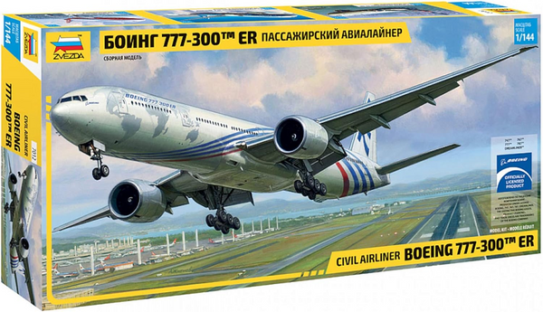 1/144 Civil Airliner  Boeing 777300 ER  Plastic Model Kit