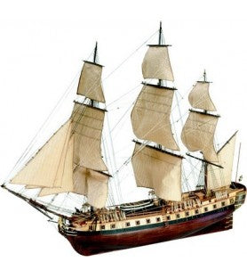 1/89 La Fayette Hermione Wooden Ship Model