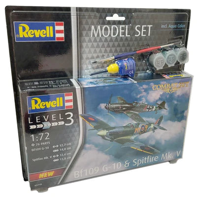 1/72 Bf109G10 and Spitfire Mk.V Combat Set  Model Set