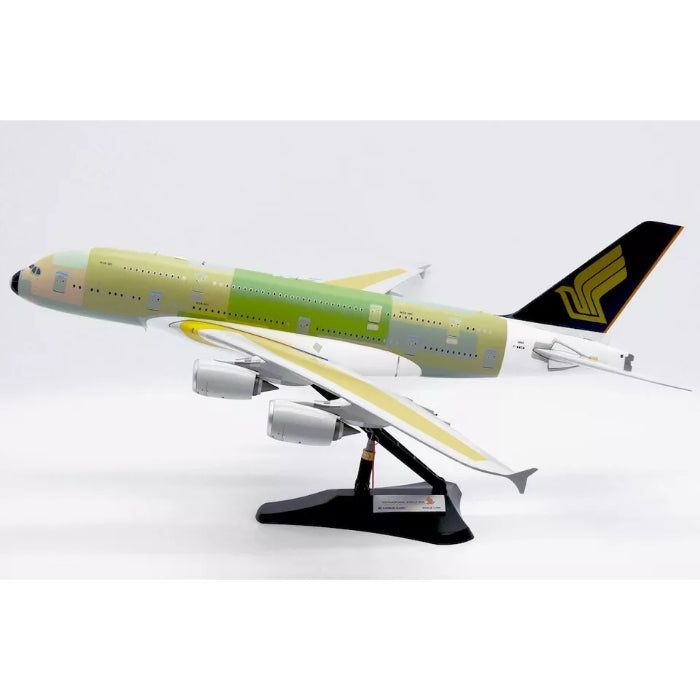 iamge1_1/200 Singapore Airlines Airbus A380 "Bare Metal" Reg: F-WWSM with Stand