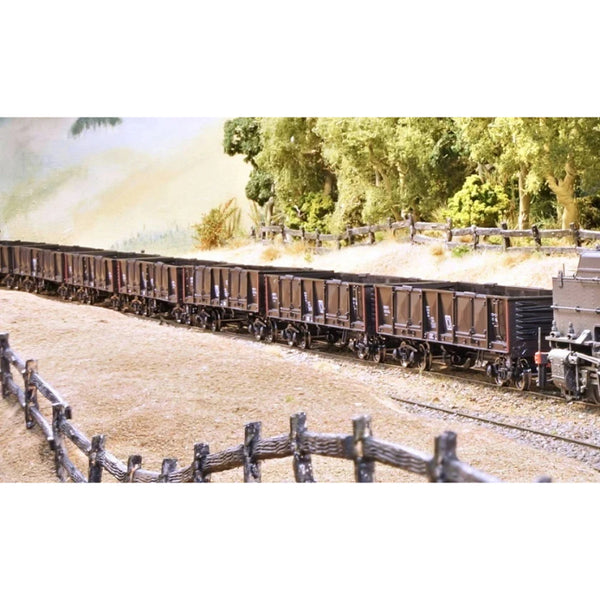 iamge1_HO CG Bogie Open Ore Wagon 3 Pack - Black Weathered