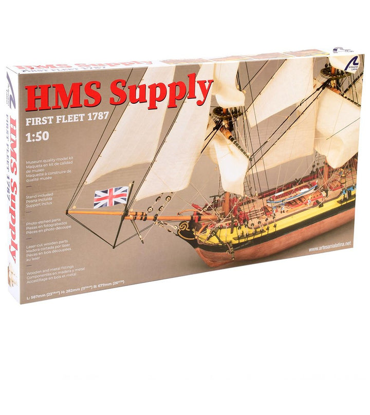 1/50 HMS Supply First Fleet Wooden Ship