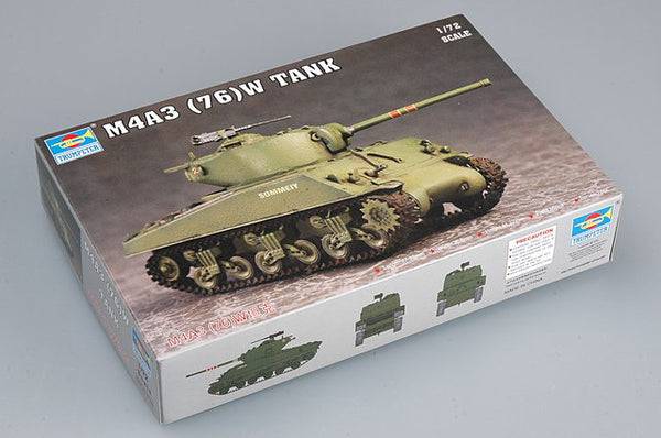 07226 1/72 M4A3 76(W) Tank Plastic Model Kit