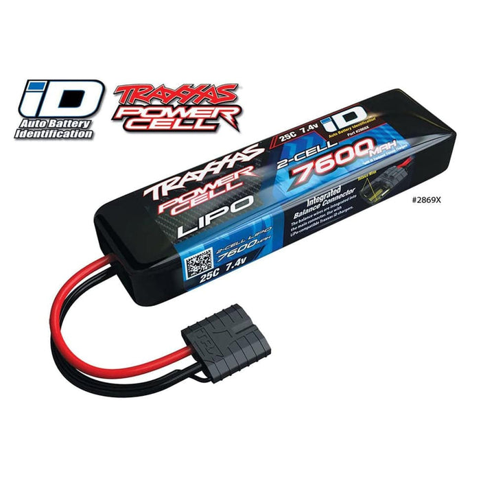 Traxxas - Traxxas 7600MAH 7.4V 2 Cell Lipo Battery