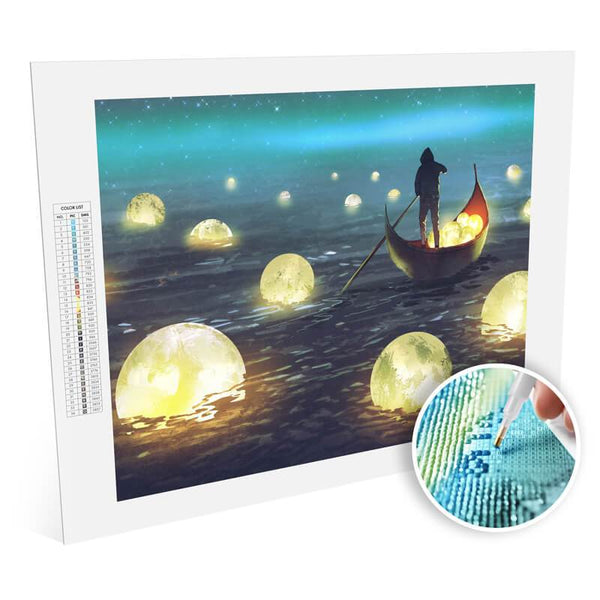 Diamond Painting Kit Collecting Moons