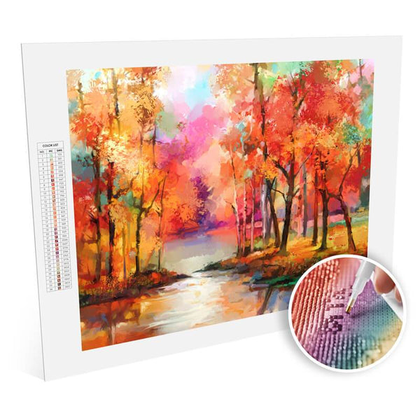 Diamond Painting Kit Colorful Autumn