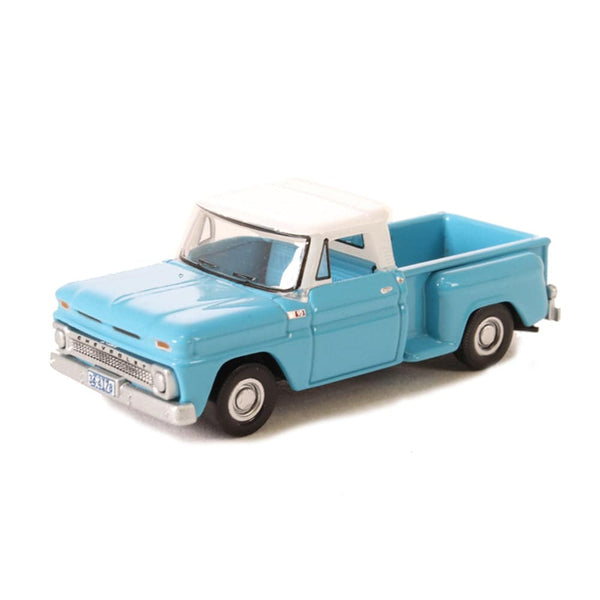 Oxford - 1/87 Chevrolet Stepside Pick Up 1965 Light Blue/White