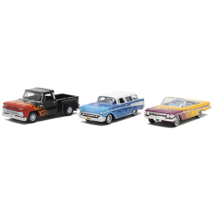 Oxford - 1/87 3 Piece Set Chevrolet Hot Rods