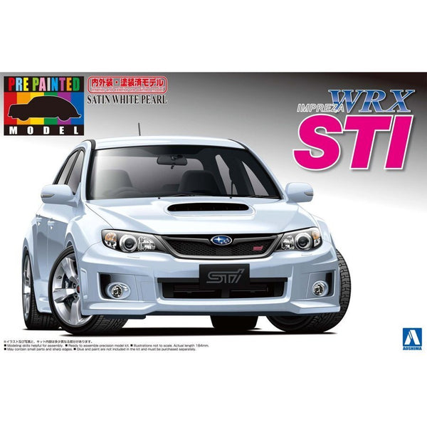 Aoshima - 1/24 GRB IMPREZA WRX STI 5DOOR '10 (SATIN WHITE/PEARL) (SUBARU)