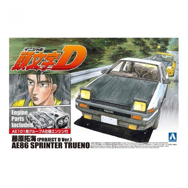 Aoshima - 1/24 AE86 SPRINTER T RUENO PROJECT-D Ver.