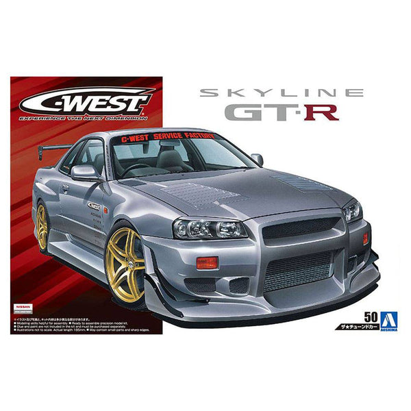 Aoshima - 1/24 C-WEST BNR34 SKYLINE GT-R '02