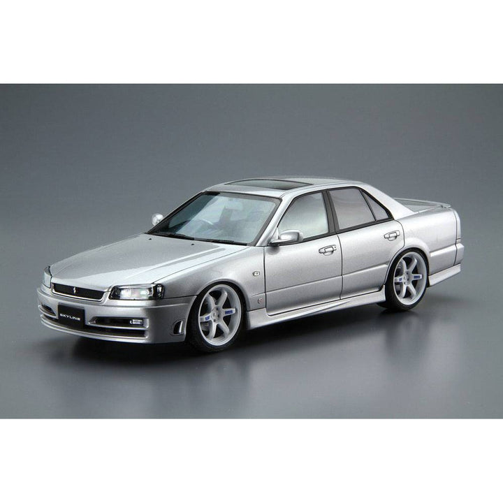 Aoshima - 1/24 NISSAN ER34 SKYLINE 25GT TURBO '01 with CUSTOM WHEELS