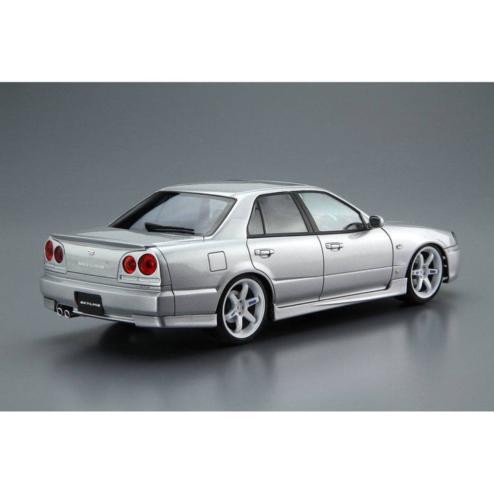 Aoshima - 1/24 NISSAN ER34 SKYLINE 25GT TURBO '01 with CUSTOM WHEELS