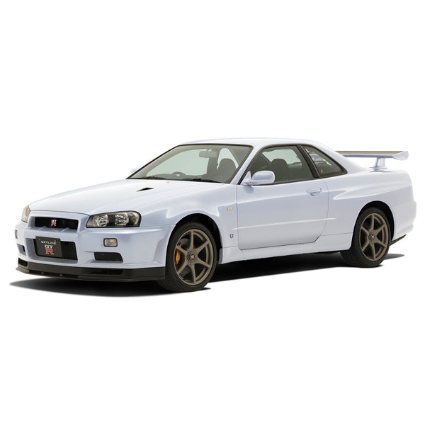 1/32 NISSAN R34 SKYLINE GTR WHITE_1