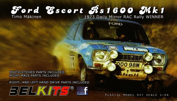 Aoshima - 1/24 Ford Escort RS1600 Mk1 Timo Makinen