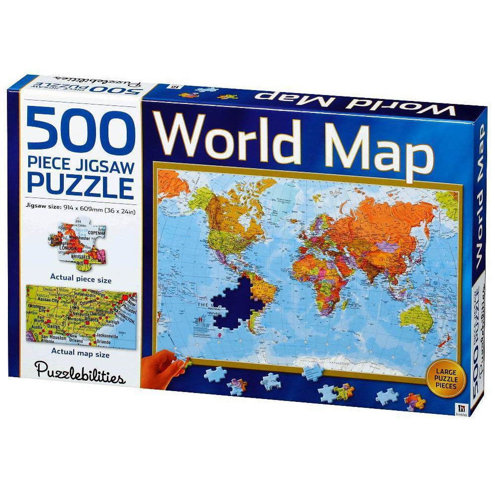 500pc Puzzlebilities World Map