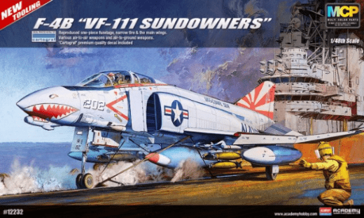 Academy - Academy 12232 1/48 F-4B "VF-111 Sundowners" Phantom II MCP Plastic Model Kit