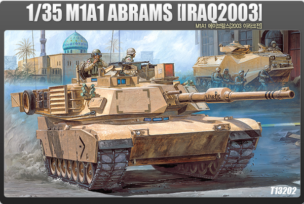 13202 1/35 M1A1 Abrams Iraq 2003 Plastic Model Kit with Australian Decals