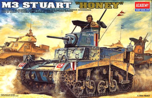 13270 1/35 British M3 Stuart Honey Plastic Model Kit