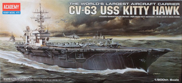 Academy - Academy 14210 1/800 U.S.S. CVN-63 Kitty Hawk Plastic Model Kit