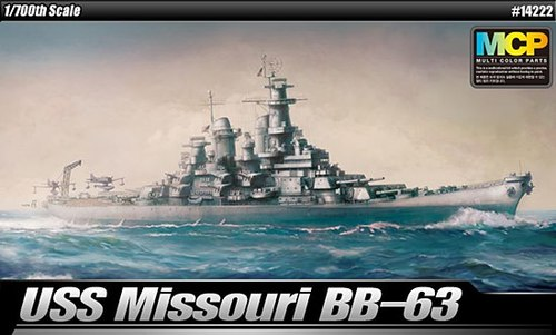 Academy - 1/700 USS Missouri BB-63 MCP Plastic Model Kit