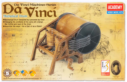 18138 Davinci Mechanical Drum Plastic Model Kit