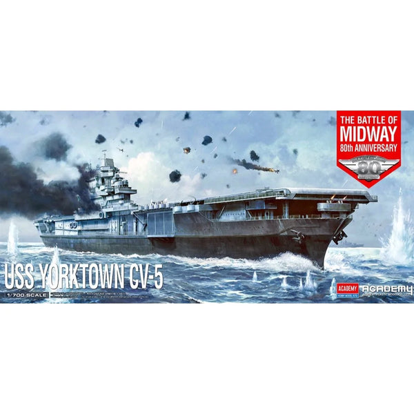 1/700 USS Yorktown CV5 Battle of Midway Plastic Model Kit [14229]