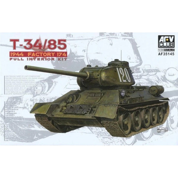 AF35145 T34/85 Model 174 Factory Full Interior Kit Plastic Model Kit