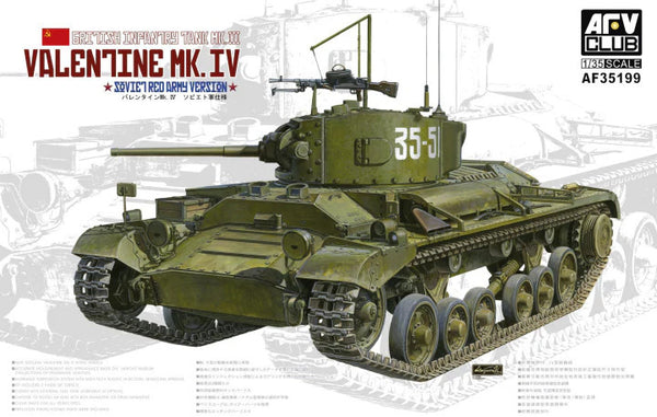 AF35199 1/35 Valentine Mk.IV Soviet Red Army Version Plastic Model Kit