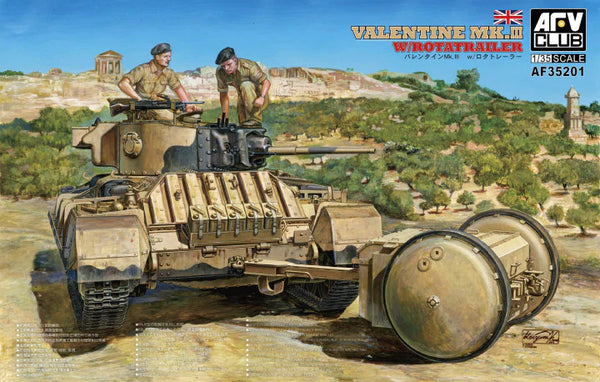 AF35201 Valentine Mk. III W/Rotatrailer Plastic Model Kit