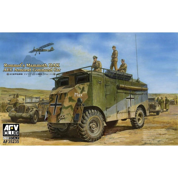 AF35235 1/35 AEC Armoured Command Vehicle GermanNorth Africa Plastic Model Kit