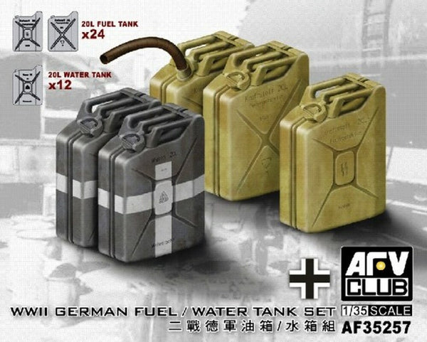 AF35257 1/35 German WWII 20L Jerrycans Set Plastic Model Kit