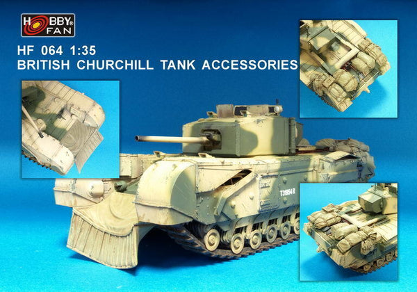 HF064 British Churchill Tank Accessories I Plastic Model Kit