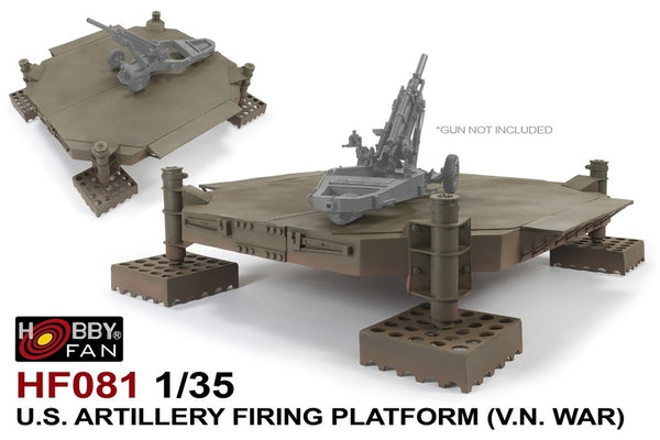 HF081 1/35 U.S. Artillery Firing PlatformV.N. WAR Plastic Model Kit