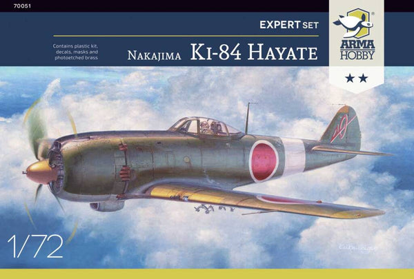 70051 1/72 Nakajima Ki84 Hayate Expert Set Plastic Model Kit