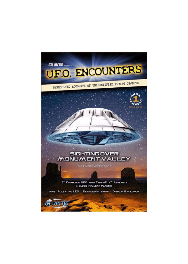 1007 5   Monument Valley UFO w/light Clear Edition Plastic Model Kit