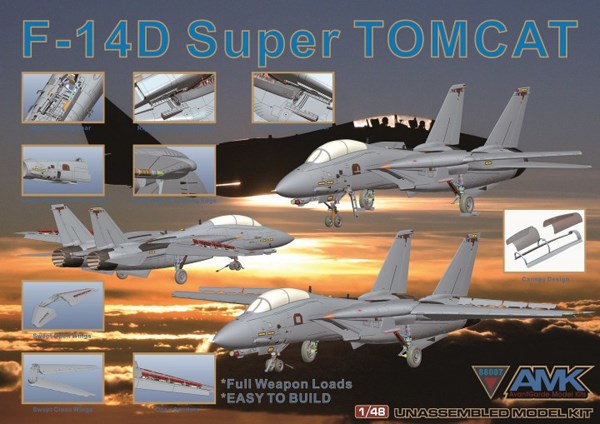 AMK 1/48 Grumman F14D Super Tomcat