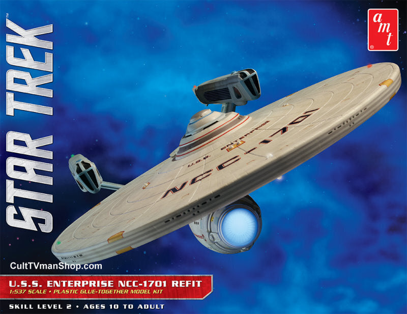 AMT - AMT 1080 1/537 Star Trek USS Enterprise Refit Plastic Model Kit