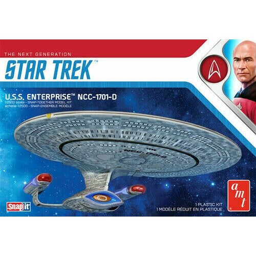 AMT - AMT 1126M 1/2500 Star Trek U.S.S. Enterprise-D (Snap) Plastic Model Kit