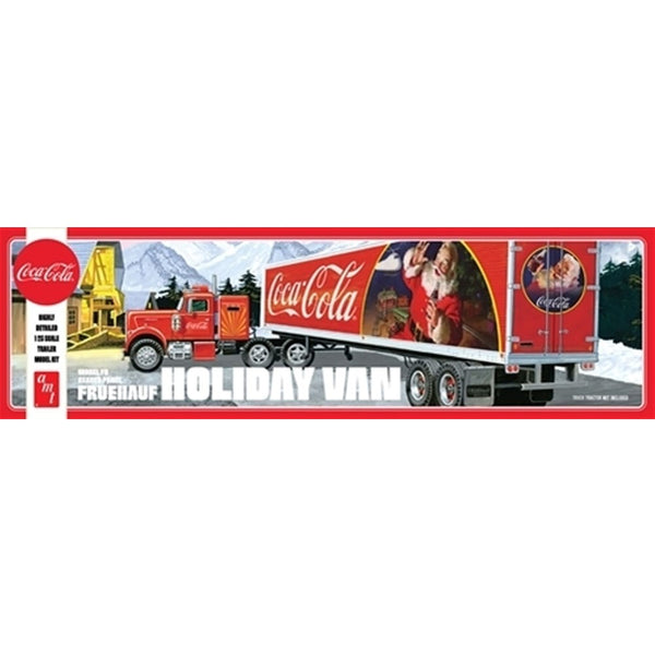 1165 1/25 Fruehauf Holiday Hauler Semi Trailer CocaCola Plastic Model Kit