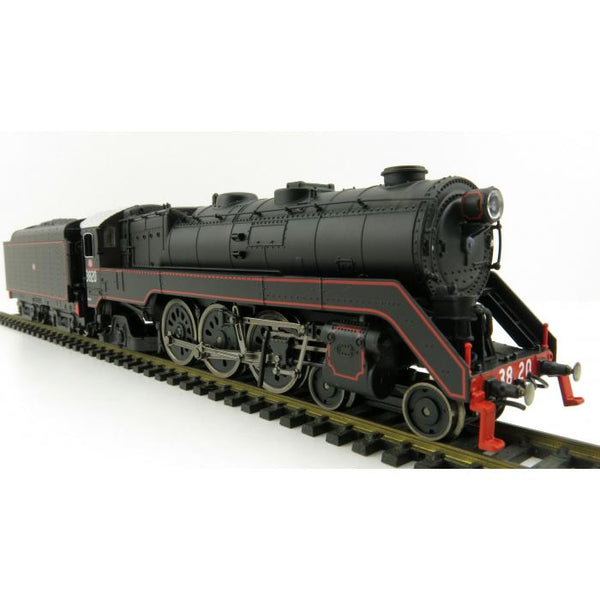 HO C38 Class 462 Pacific Express Passenger Locomotive 3820 Black with Red Lining Colour Scheme DCC