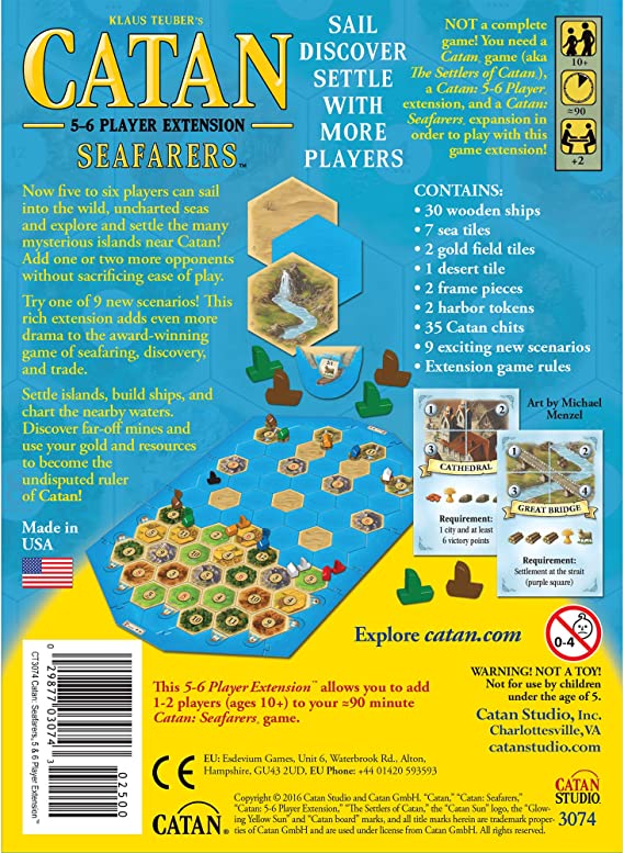 Catan Seafarers 56 Players Extension