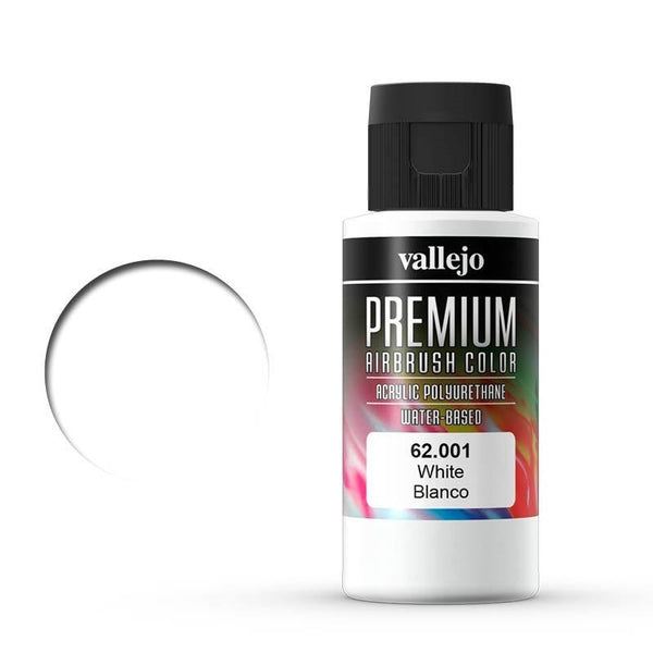 62001 Premium Colour White 60 ml Acrylic Airbrush Paint