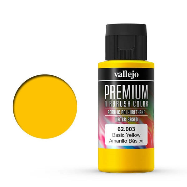 62003 Premium Colour Basic Yellow 60 ml Acrylic Airbrush Paint