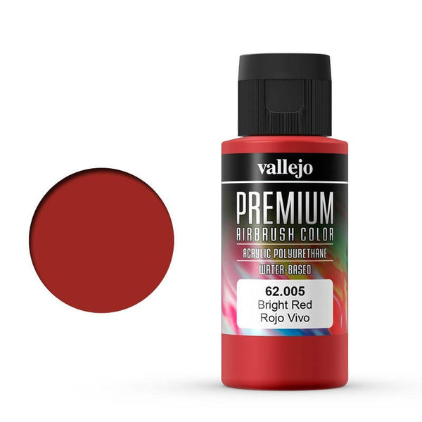 62005 Premium Colour Bright Red 60 ml Acrylic Airbrush Paint