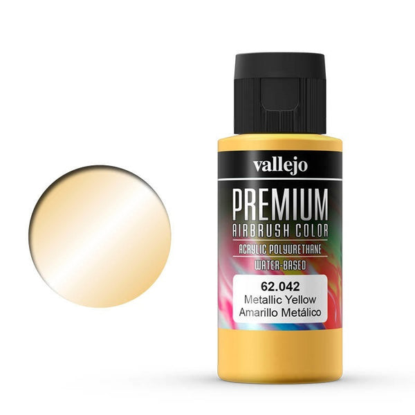 62042 Premium Colour Metallic Yellow 60 ml Acrylic Airbrush Paint